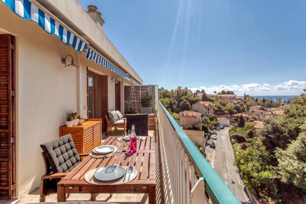 Apartamento L36 Sea View Terrace 10Min Walking To Sea/Parking & Ac Niza Exterior foto